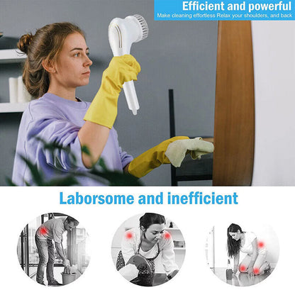 Electric Spin Scrubber Cordless Electric Cleaning Brush Handheld Shower Scrubber for Bathroom, Kitchen, Wall, Tile, Tub