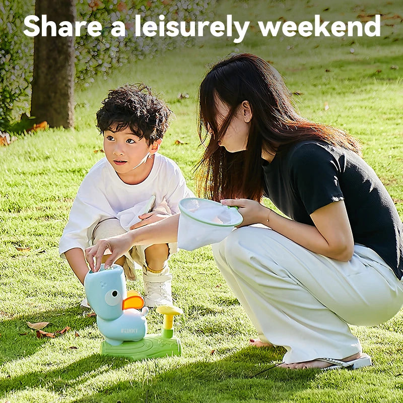 Air Launcher Toy Outdoor Soaring Flying Disc Flying Saucer Foot Launcher Kids Jump Sport Games Children Toys for Kids Boy Gifts
